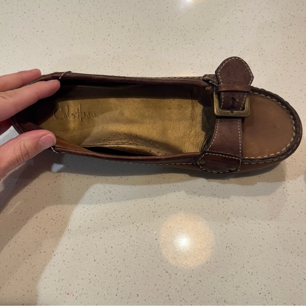 Cole Haan Nike Air Brown Leather Loafers - Picture 2 of 7